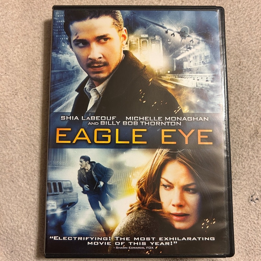 Eagle Eye DVD 2008 Shia‎ LaBeouf Michelle Monaghan Thriller PG-13